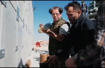 Первый испытательный выстрел из морской артиллерийской установки 76/62 мм турецкой MKE