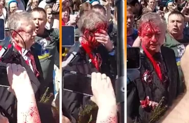 На российского посла в Варшаве Сергея Андреева совершено нападение (видео)