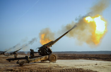 Минобороны показало кадры боевой работы 152-мм гаубиц Мста-Б ЗВО