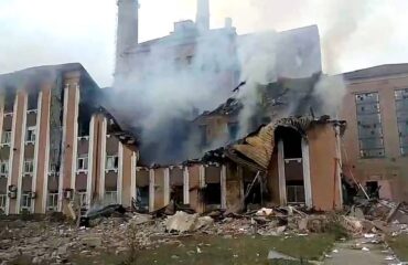 Опубликованы кадры последствий ночного ракетного прилёта по Славянской ТЭС